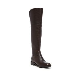 Cole Haan over-the-knee brown leather boot Pretiss